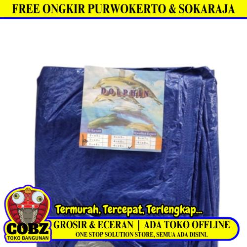 4 M X 6 M / TM A3 Terpal Tarpaulin Tutup Plastik PVC Warna Luar Warna Dalam