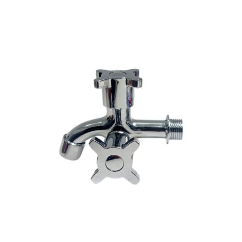 1/2 IN / NM 221  Kran Air Cabang Double Shower Mesin Cuci Stainless
