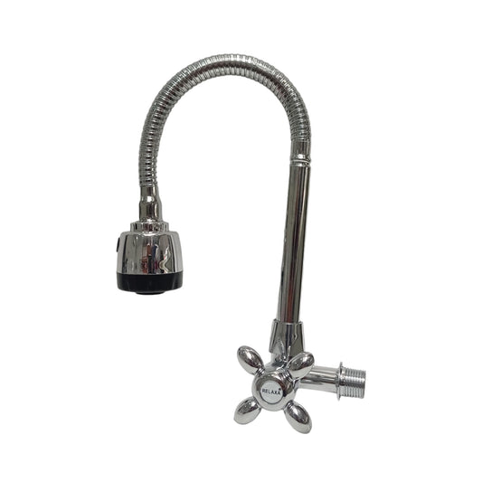 1/2 IN / RELAXA 005 Kran Angsa Fleksibel Sink BCP Tembok Stainless