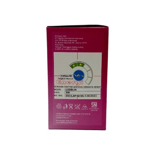 8 WATT / PHILIPS LED Lampu Bohlam Bulb Putih