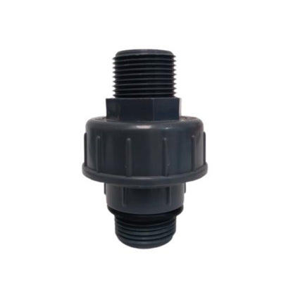 3/4 IN / PENGUIN Water Mur Moor Drat Luar Male Union Thread PVC Plastik