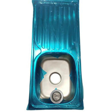 96 CM X 42.5 CM X 11 CM / SKYNERO  Bak Cuci Piring Washbak 1 Lubang + Acc Set