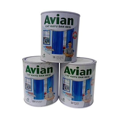 1 KG / AVIAN GLOSSY Cat Kayu Besi Wood Metal Paint Kaleng