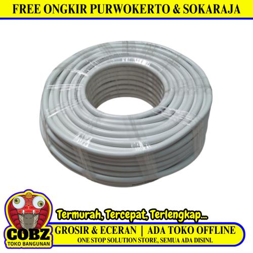 3 INTI x 1.5 MM / TM NYMHY Serabut Kabel Tembaga SNI Putih Meter