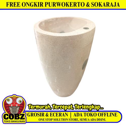 BT TABUNG Wastafel Teraso Jenis Teraso Asli Granit Marmer