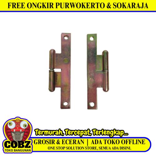 110 MM x 55 MM / NM Engsel H Copot Cabut Patrom Kiri Set