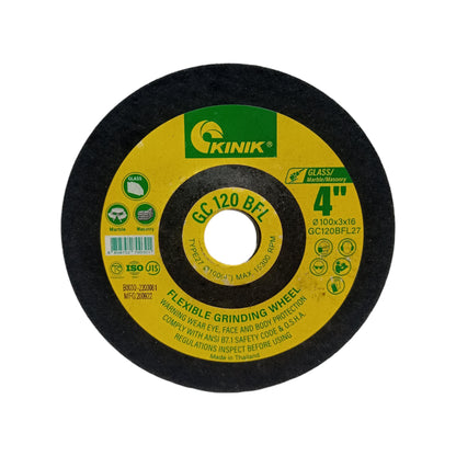 4 IN/ KINIK GC120 Mata Gerinda Grinding Poles Asah Kaca Granit Keramik