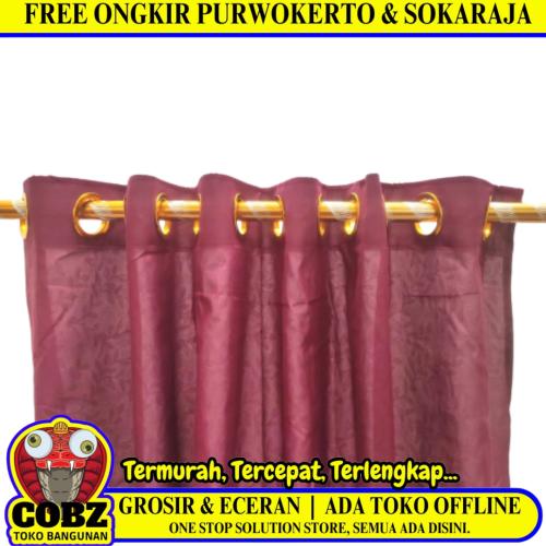 135 CM x 220 CM / COBZ Kain Gorden Ring Minimalis Motif Maroon