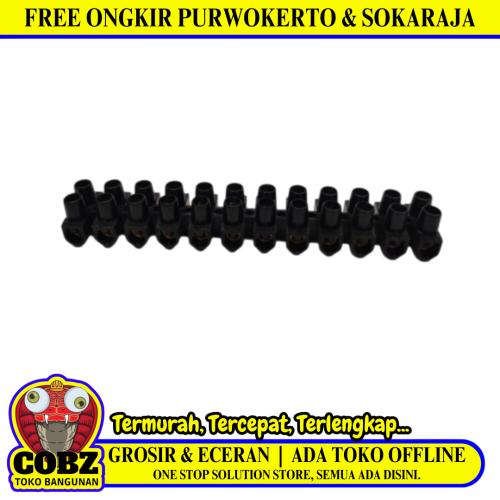 10 MM / TM Krustin Klustin Terimnal Blok Sambungan Kabel Hitam