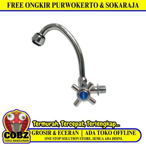 1/2 IN / ONDA V 632 Kran Angsa Sink Bak Cuci Piring Tembok Stainless