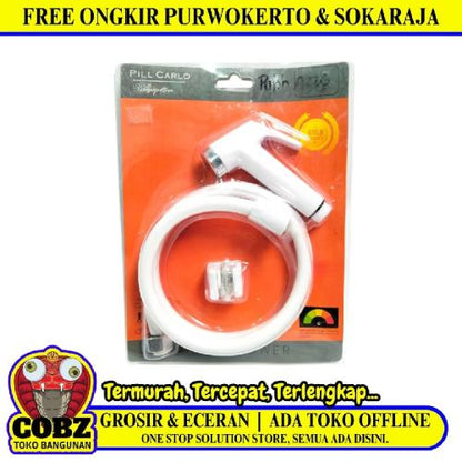 1/2 IN x 120 CM / PILL CARLO A226 Jet Shower Cebok Toilet Plastik PVC Set