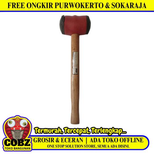 12 OZ / BLITZ Palu Martil Karet Tukang Kaca Keramik Gagang Karet