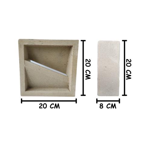 20 CM X 20 CM / NM 05 Rooster Lubang Angin Pasir Putih Jumlah Sisi Biji