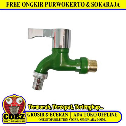 1/2 IN / HOM HBABD03 Kran Air Tembok Taman Kamar Mandi Plastik PVC