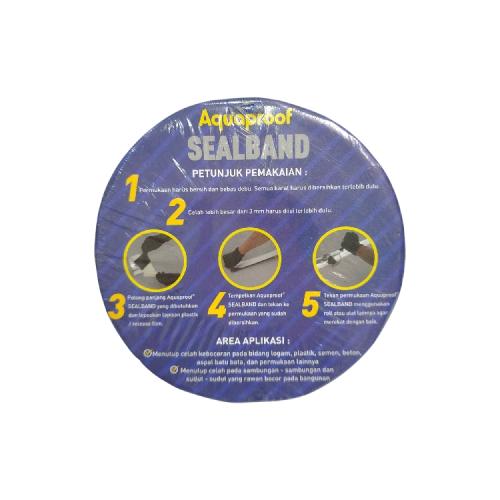 50 MM X 10 M / SEALBAND Tambal Seng Aluminium Flinkote Anti Bocor Roll