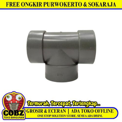 2 1/2 IN / TM D Tee Sambungan Fitting Pipa PVC