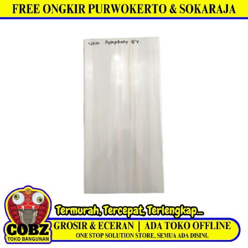 25 CM x 50 CM / UNO SYMPHONY Keramik Dinding Kamar Mandi Glossy Grey Dus