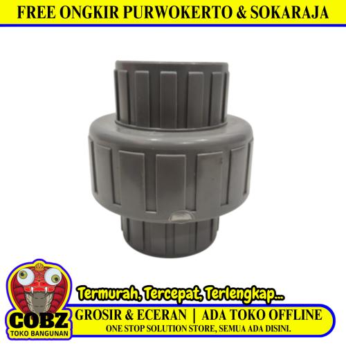1 1/4 IN / RUCIKA Water Mur Moor Polos Union Socket PVC Plastik Pcs