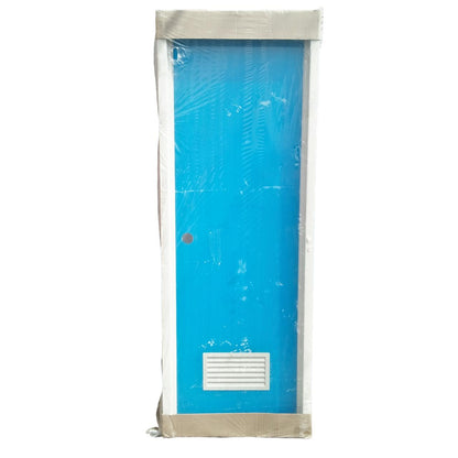 9.4 CM x 70 CM x 194 CM / TM Pintu Kamar Mandi PVC Biru Set
