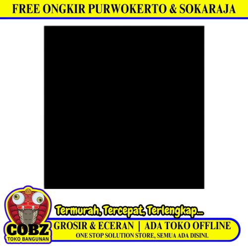 60 CM x 60 CM / PLATINUM DIOR Keramik Lantai Rumah Glossy Hitam Dus