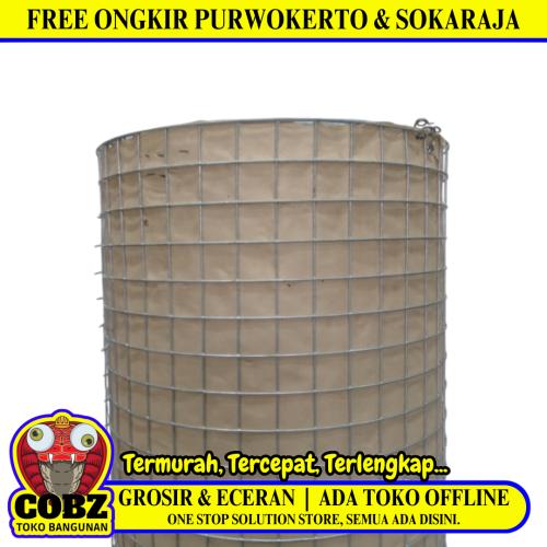 1 IN x 1 IN x 100 CM / NM Kawat Ram Loket Ayakan Pasir Galvanis Meter