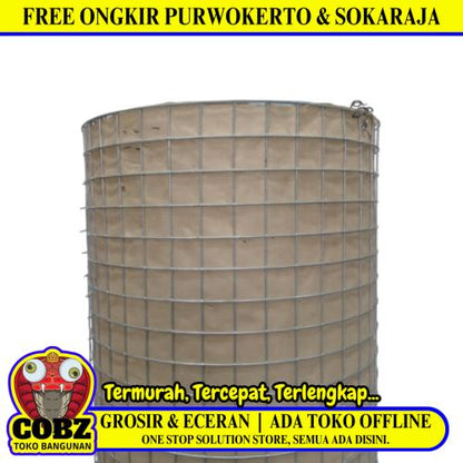 1 IN x 1 IN x 100 CM / NM Kawat Ram Loket Ayakan Pasir Galvanis Meter