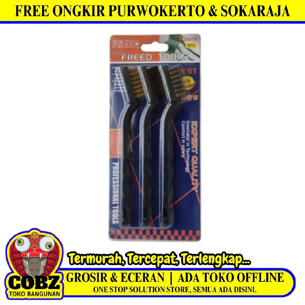 7 IN / FREED 02 Sikat Kawat Nylon Pembersih Kerak Karat Mini Set