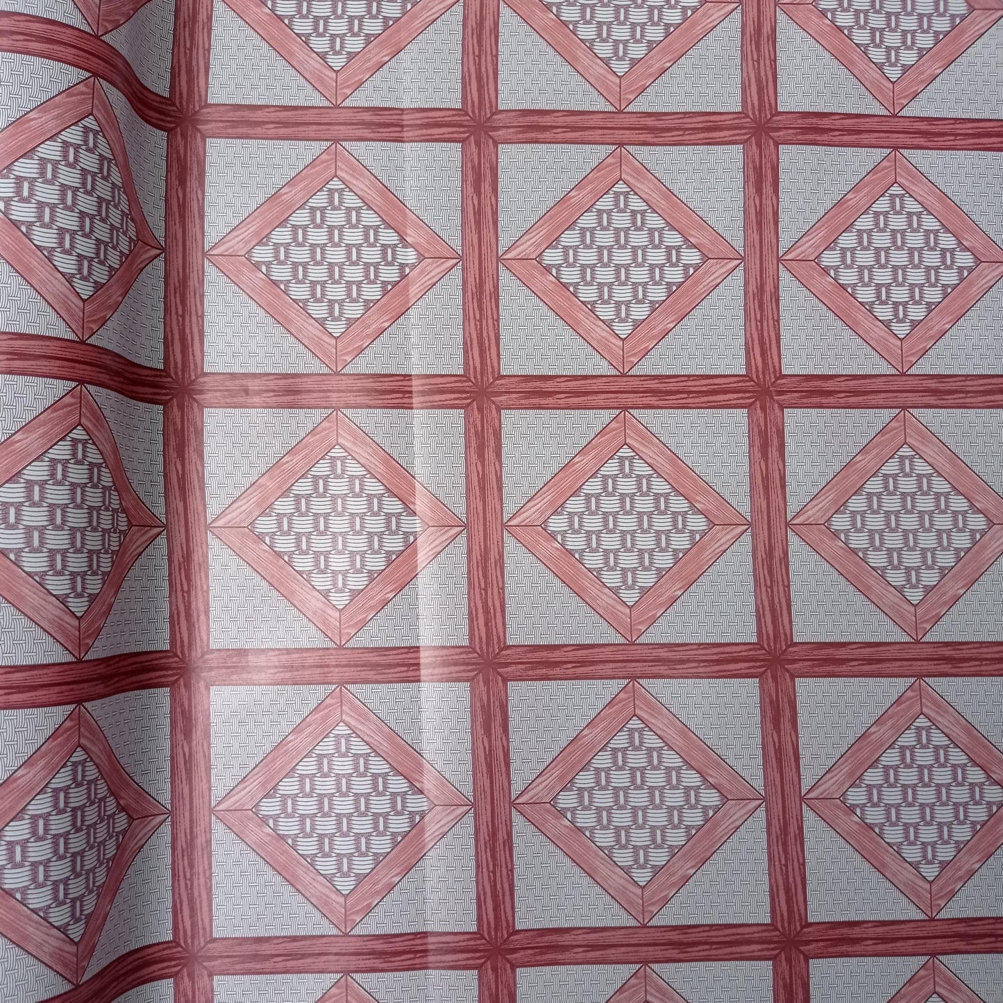 120 CM x 15 M / NANYA CAR 001 005 Karpet Perlak Lantai Meja Vinyl PVC Red Roll