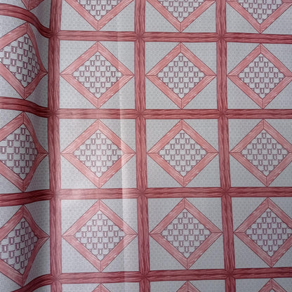 120 CM x 15 M / NANYA CAR 001 005 Karpet Perlak Lantai Meja Vinyl PVC Red Roll