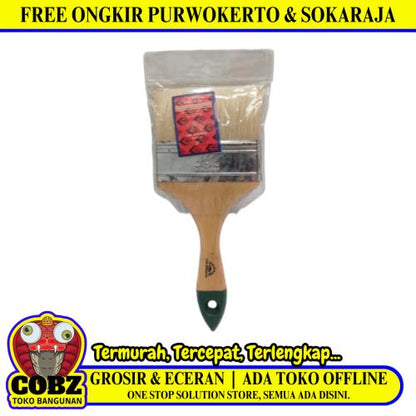 4 IN/CARL SCHLIEPER Kuas Cat Tembok Kayu Besi Air Acyrlic Paint Brush