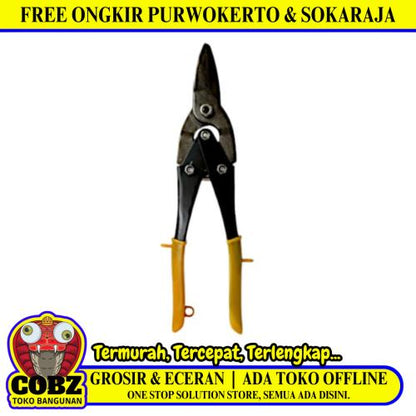 10 IN / BLITZ 11792 Gunting Hollow Baja Ringan Seng Aviation Snip Scissors