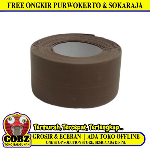 300 CM / COBZ Seal Penutup Celah Pinggiran Kloset  Wastafel Coklat