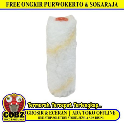 4 IN/EIFFEL Refill Isi Kuas Busa Roll Cat Tembok Kayu Besi Kecil