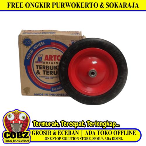 8 IN /ARTCO Roda Ban Mati Gerobak Angkong Sorong Pasir Cor Set