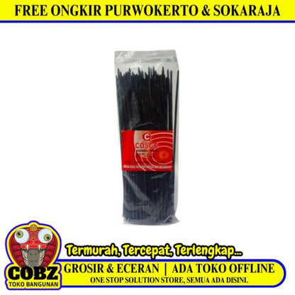 3.6 MM x 250 MM / COSCO Kabel Cable Ties Tali Ripet 25 CM Warna Pack
