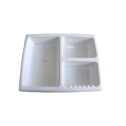 42 CM x 32 CM x 10 CM / TOTO S161W  Tempat Sabun Tanam Dinding Keramik White