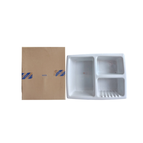 42 CM x 32 CM x 10 CM / TOTO S161W  Tempat Sabun Tanam Dinding Keramik White