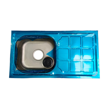 75 CM x 40 CM x 11 CM / HPP Bak Cuci Piring Washbak 1 Lubang + Acc Set