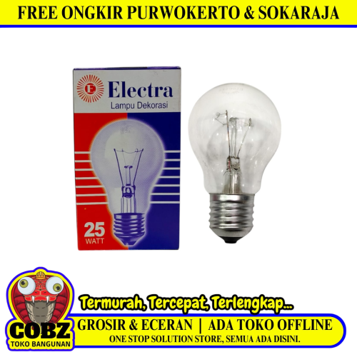 25 WATT / ELECTRA PS55 Lampu Bohlam Pijar Penghangat Ternak Ayam Kuning