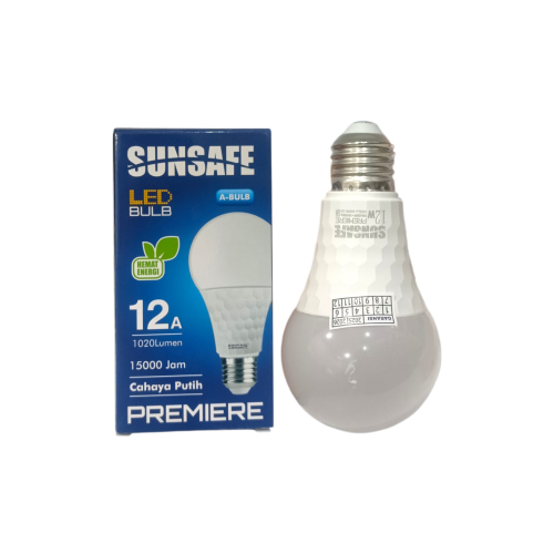 12 WATT / SUNSAFE PREMIERE LED Lampu Bohlam Bulb Moto Putih