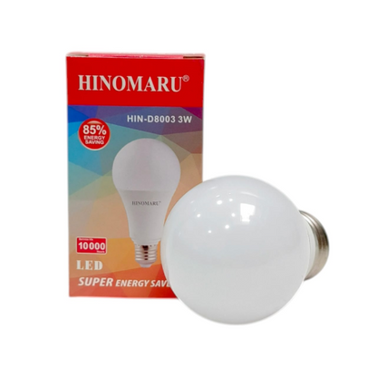 3 WATT / HINOMARU HIN-D8003 LED Lampu Bohlam Bulb Moto Putih