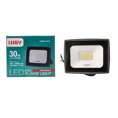 30 WATT / LUBY LBKS-503 Lampu Kap Sorot Tembak Jalan Flood Light Putih