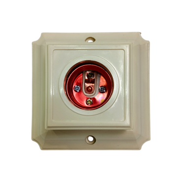 DEXTA DX-504 Fitting Tempat Lampu Plafon Atap Tempel Kotak Kecil Putih