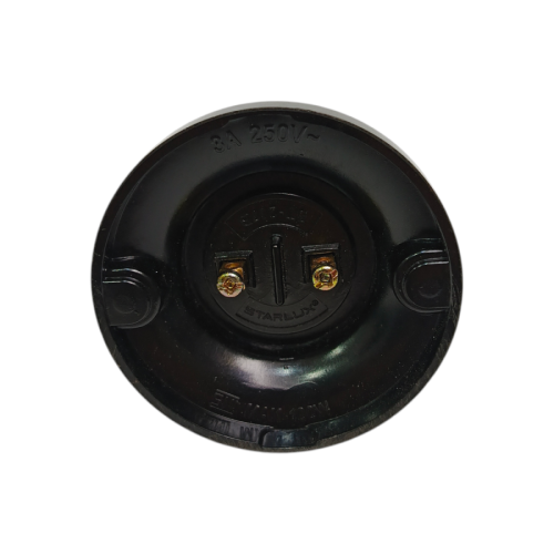 STARLUX ST-217B Fitting Tempat Lampu Plafon Atap Tempel Motif Kecil Hitam