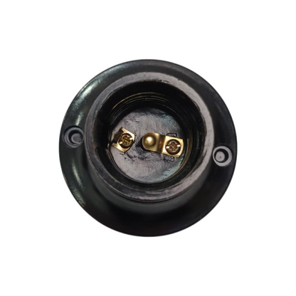 STARLUX ST-217B Fitting Tempat Lampu Plafon Atap Tempel Motif Kecil Hitam