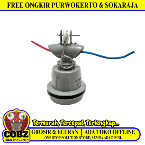 STARLUX Fitting Lampu Gantung Taman Outdoor Jalan Abu Abu