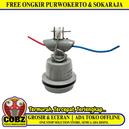 STARLUX Fitting Lampu Gantung Taman Outdoor Jalan Abu Abu