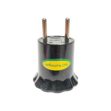 MATSUI Fitting Lampu Saklar Steker Colok Dinding Tidur + Switch Hitam