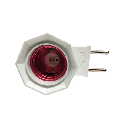 PIOLINE PL-A99 Fitting Lampu Saklar Steker Colok Dinding Tidur + Switch Putih