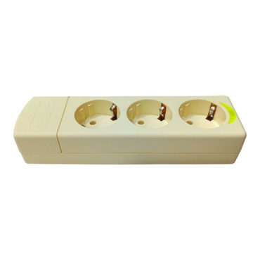 3 LUBANG / MIKOTEK Stop Kontak Terminal Arde Tempel OB Outbow Cream